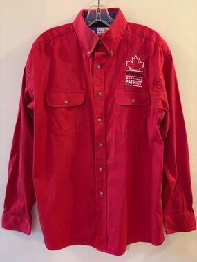 Wrangler Men’s Button-Down Shirt - National Patriot, George Strait, Sz L.